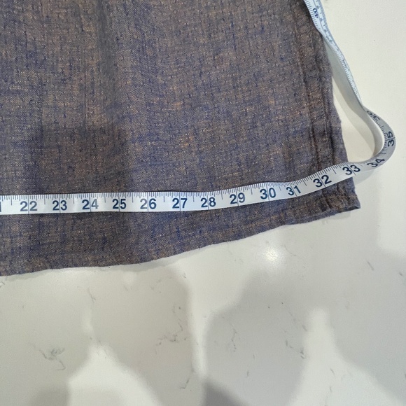 FLAX by Jeanne Englehart Linen Skirt in Plum Size Medium - Picture 4 of 8